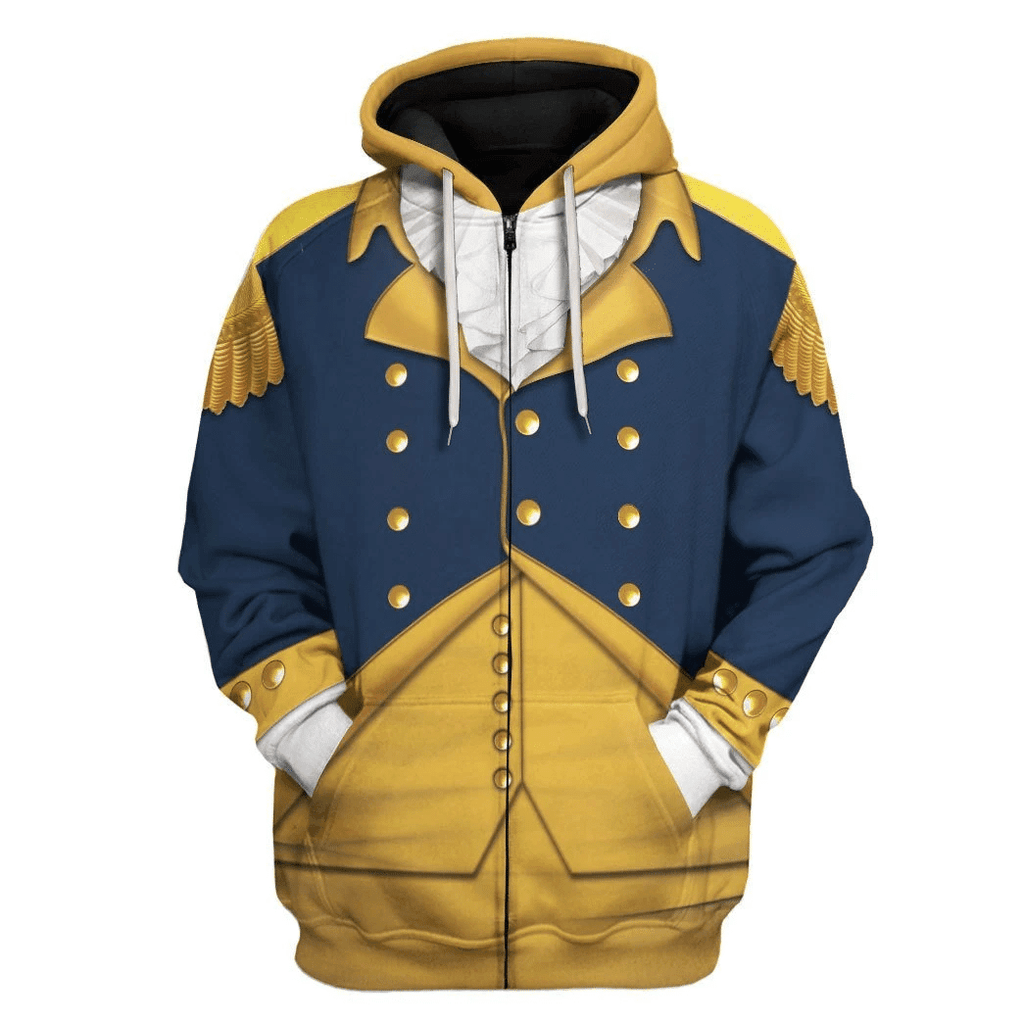  CustomsPig General George Washington Costume Hoodie Sweatshirt T-Shirt Tracksuit -  CustomsPig.com