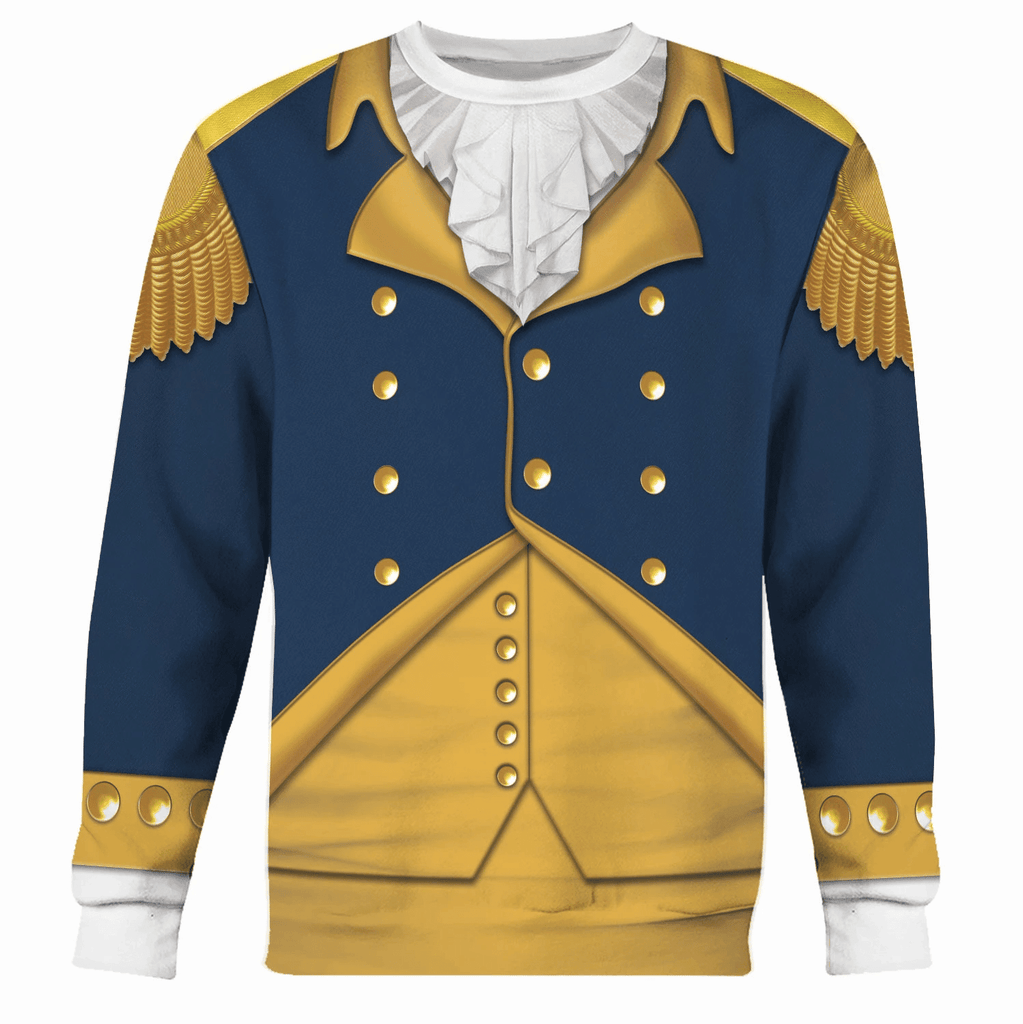  CustomsPig General George Washington Costume Hoodie Sweatshirt T-Shirt Tracksuit -  CustomsPig.com