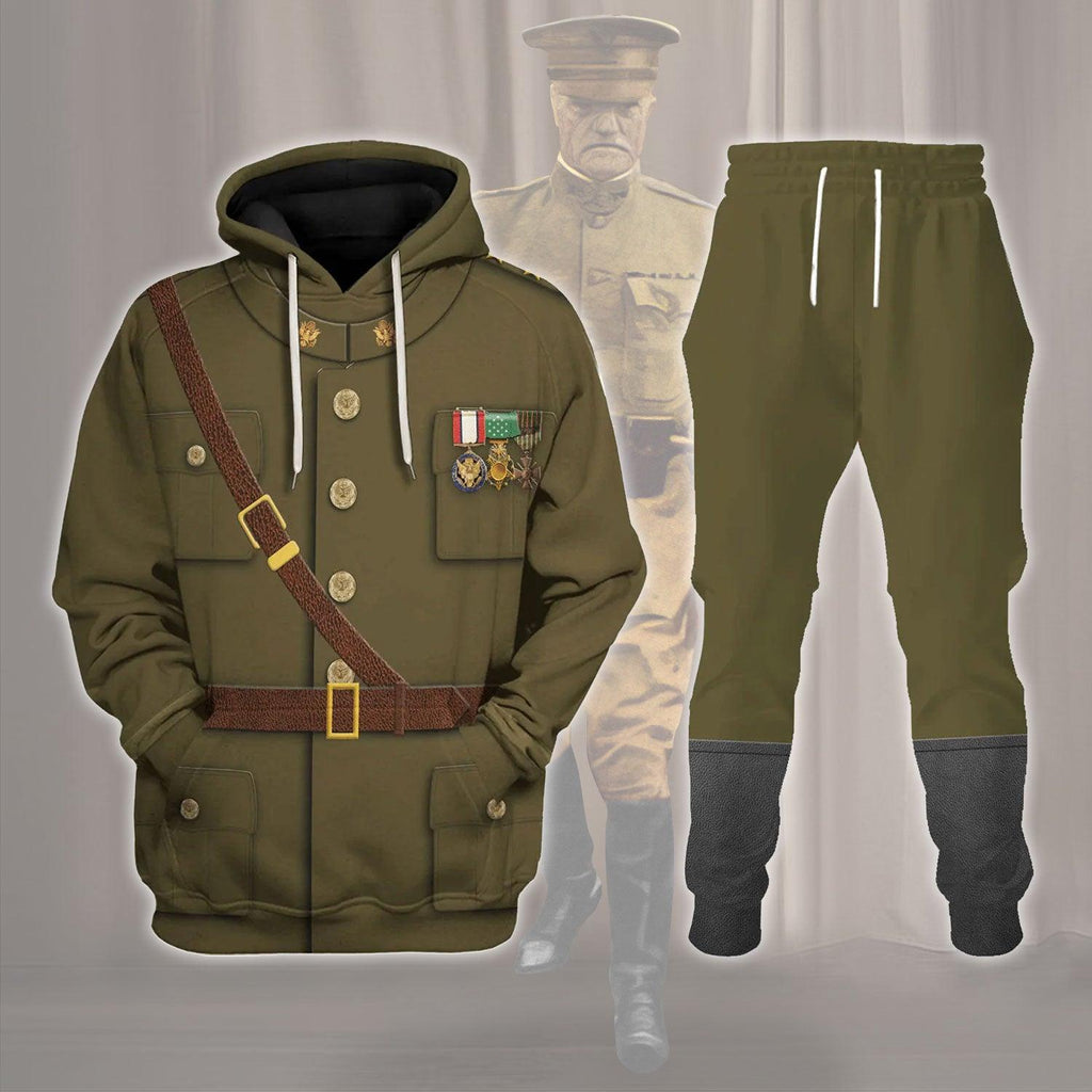  CustomsPig General John J. Jack Pershing Costume Hoodie Sweatshirt T-Shirt Tracksuit -  CustomsPig.com