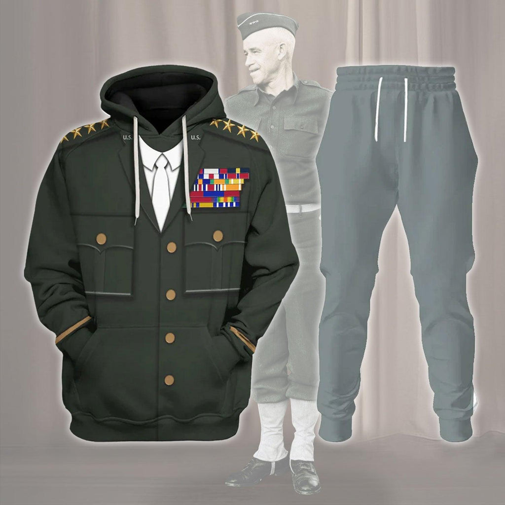  CustomsPig General Omar N. Bradley Costume Hoodie Sweatshirt T-Shirt Tracksuit -  CustomsPig.com