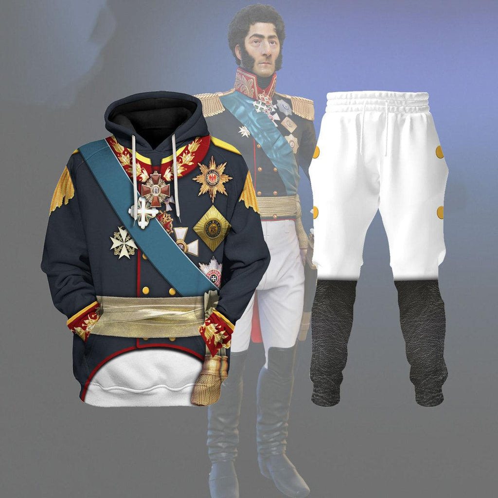 CustomsPig General Prince Pyotr Bagration - Napoleonic War Costume Hoodie Sweatshirt T-Shirt Tracksuit - CustomsPig.com