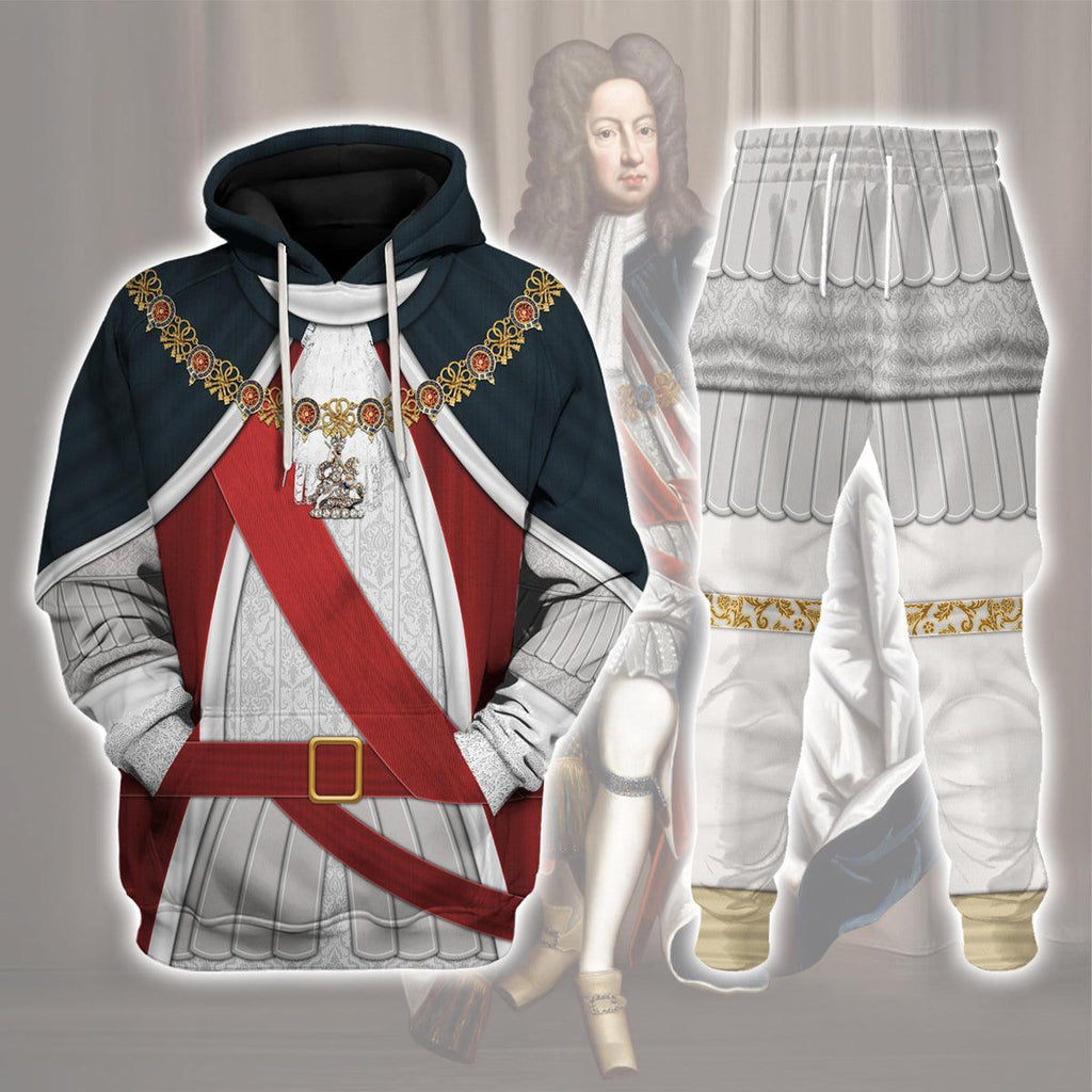 CustomsPig George I of England Costume Hoodie Sweatshirt T-Shirt Tracksuit - CustomsPig.com