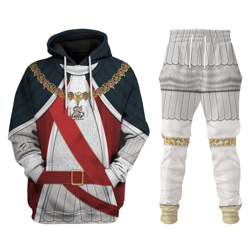 CustomsPig George I of England Costume Hoodie Sweatshirt T-Shirt Tracksuit - CustomsPig.com