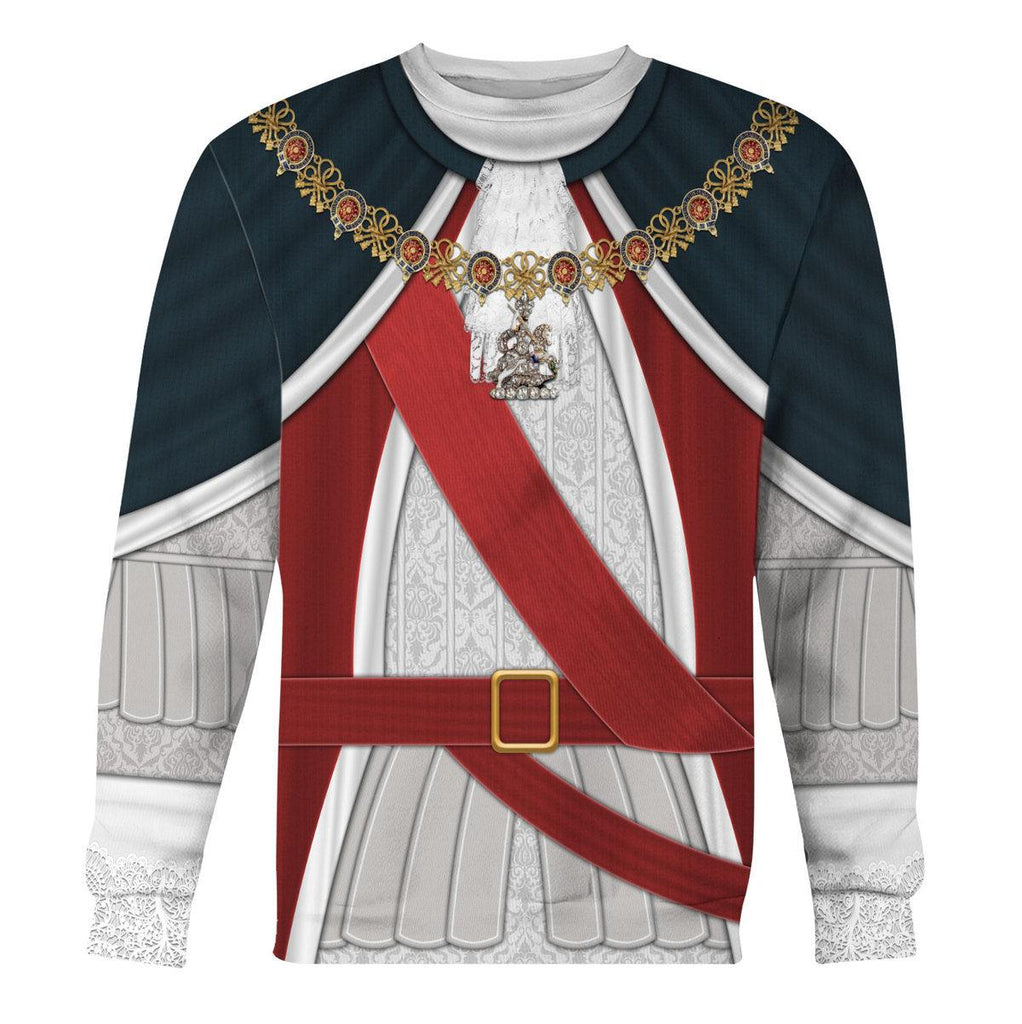 CustomsPig George I of England Costume Hoodie Sweatshirt T-Shirt Tracksuit - CustomsPig.com