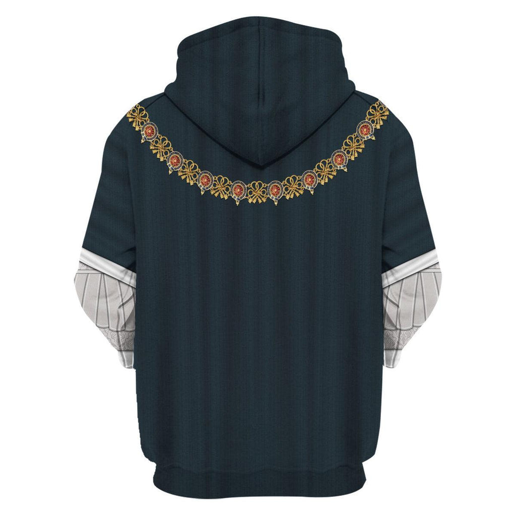 CustomsPig George I of England Costume Hoodie Sweatshirt T-Shirt Tracksuit - CustomsPig.com