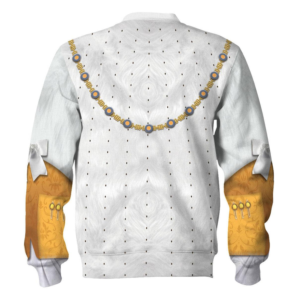 CustomsPig George III of England Costume Hoodie Sweatshirt T-Shirt Tracksuit - DucG