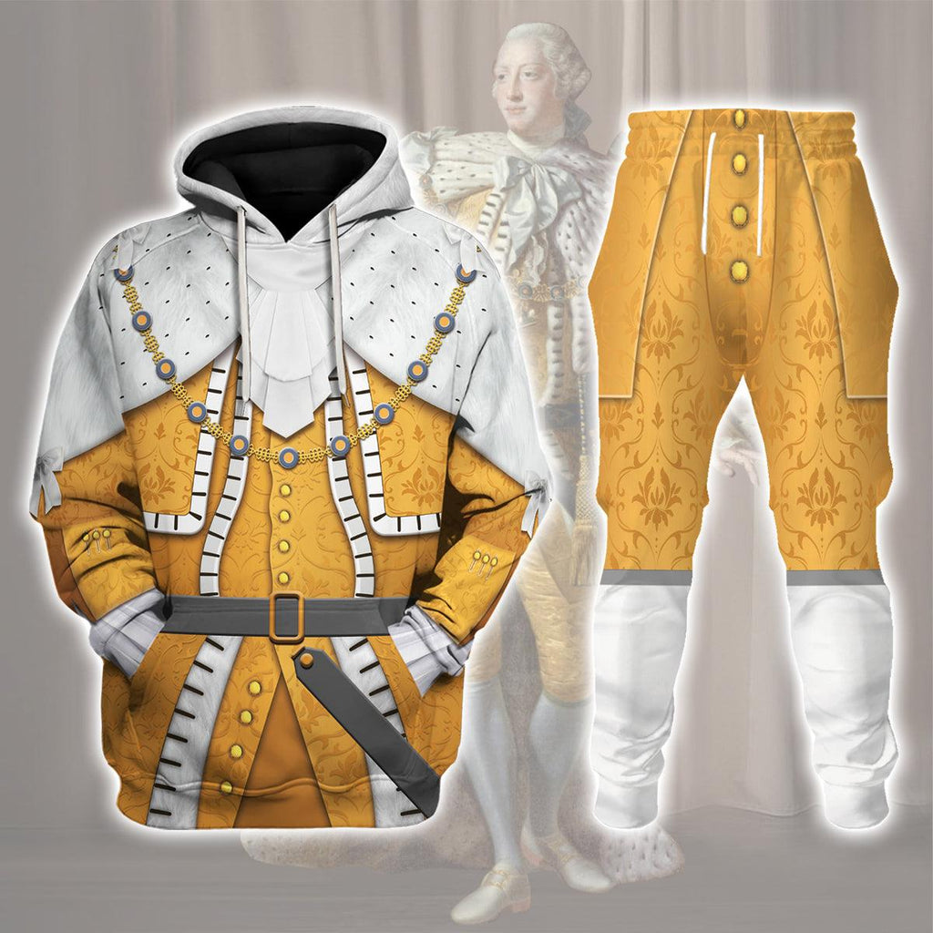 CustomsPig George III of England Costume Hoodie Sweatshirt T-Shirt Tracksuit - DucG