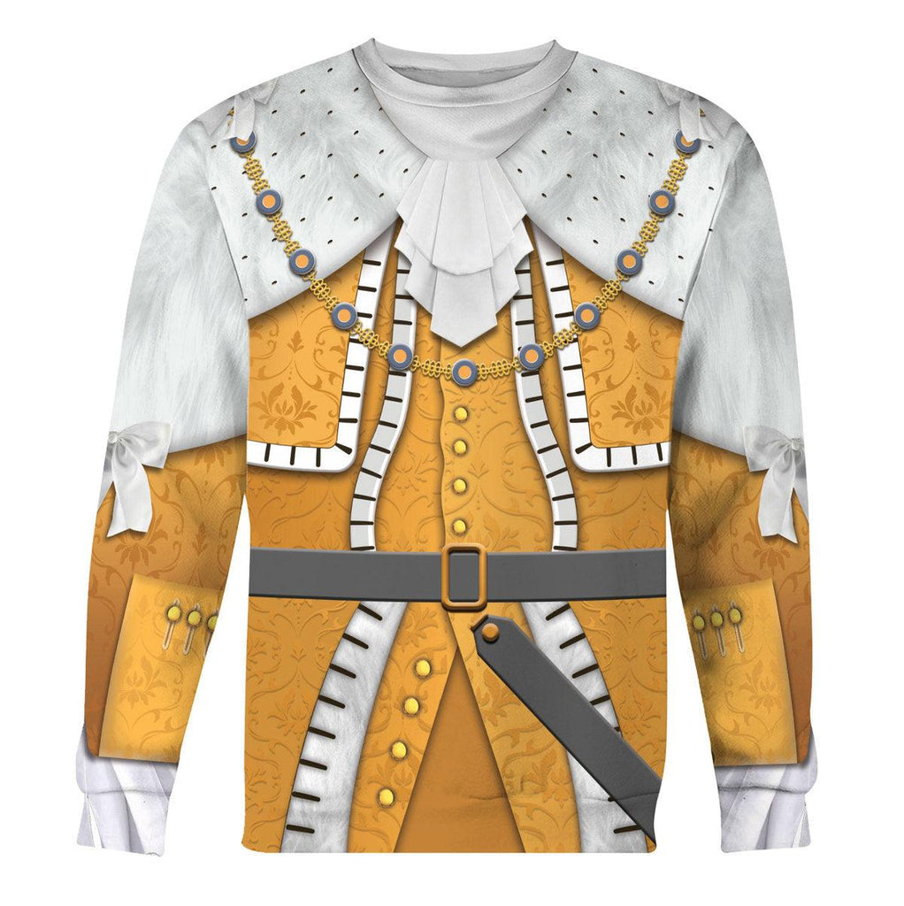 CustomsPig George III of England Costume Hoodie Sweatshirt T-Shirt Tracksuit - DucG