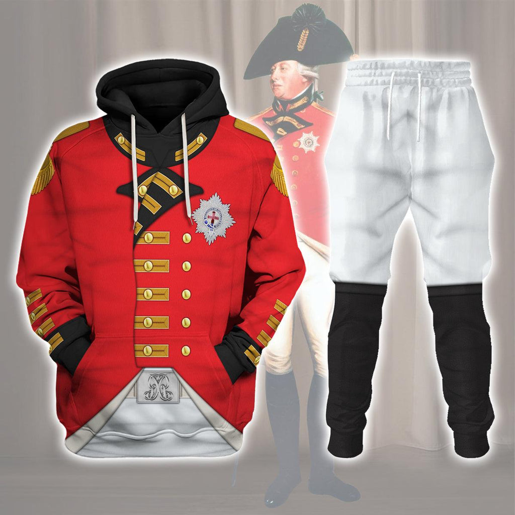 CustomsPig George III of England Uniform Costume Hoodie Sweatshirt T-Shirt Tracksuit - CustomsPig.com