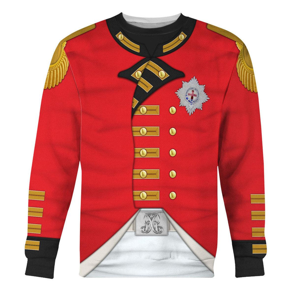 CustomsPig George III of England Uniform Costume Hoodie Sweatshirt T-Shirt Tracksuit - CustomsPig.com