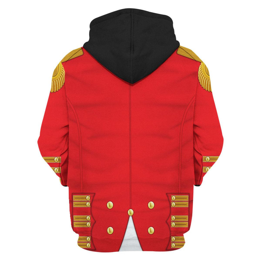 CustomsPig George III of England Uniform Costume Hoodie Sweatshirt T-Shirt Tracksuit - CustomsPig.com