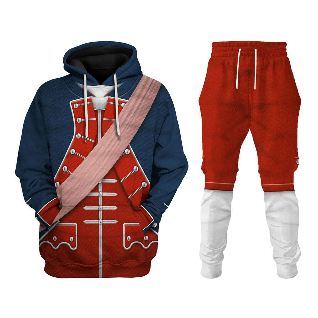 CustomsPig George Washington In Uniform As Colonel Uniform All Over Print Hoodie Sweatshirt T-Shirt Tracksuit - CustomsPig.com