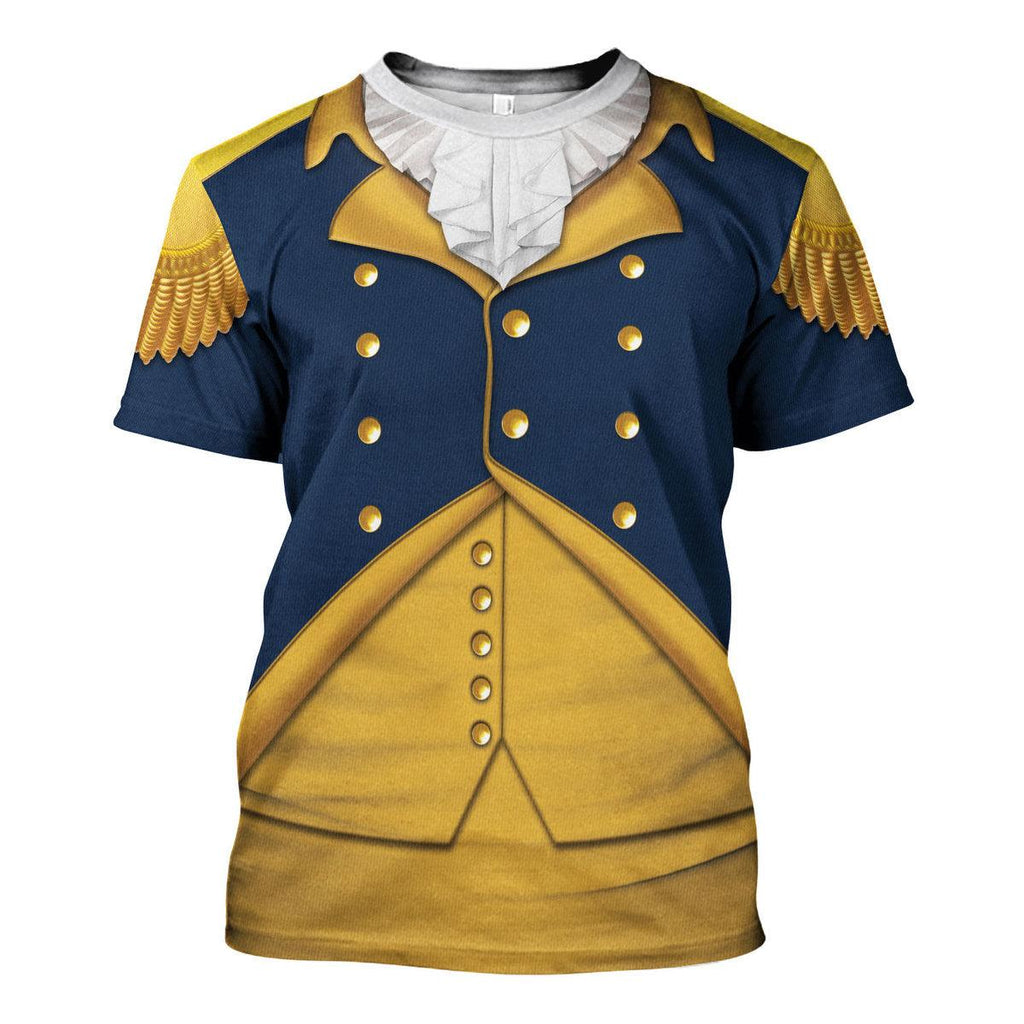 CustomsPig George Washington: Indispensable Man Uniform All Over Print Hoodie Sweatshirt T-Shirt Tracksuit - CustomsPig.com