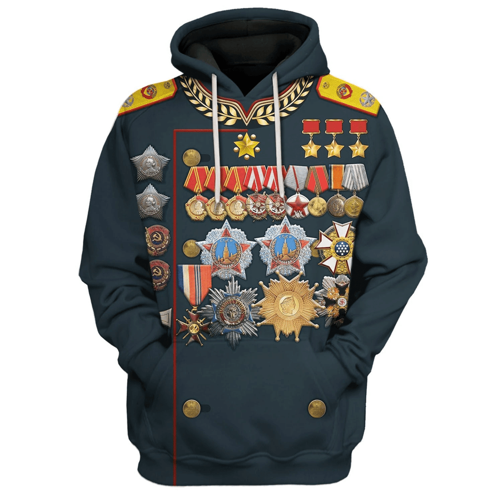  CustomsPig Georgy Zhukov Soviet General and Marshal Of The Soviet Costume Hoodie Sweatshirt T-Shirt Tracksuit -  CustomsPig.com