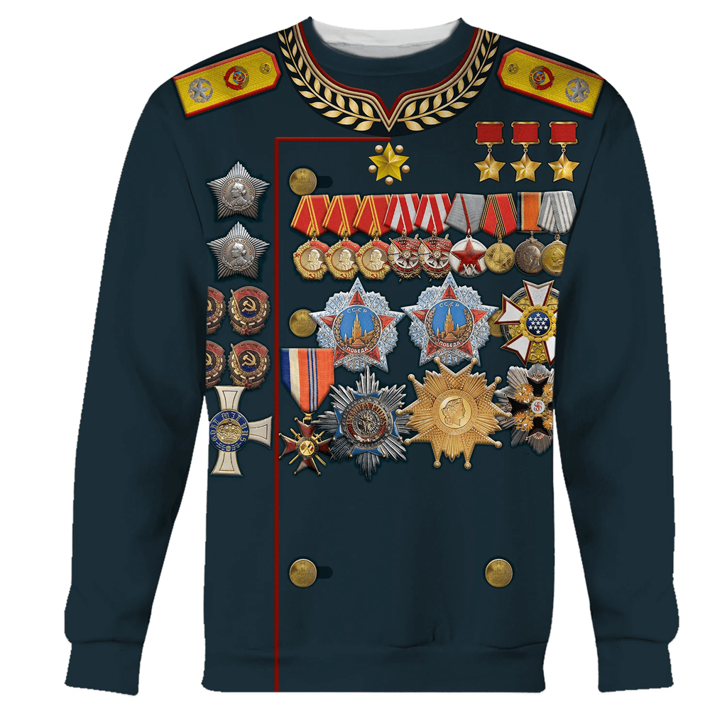  CustomsPig Georgy Zhukov Soviet General and Marshal Of The Soviet Costume Hoodie Sweatshirt T-Shirt Tracksuit -  CustomsPig.com