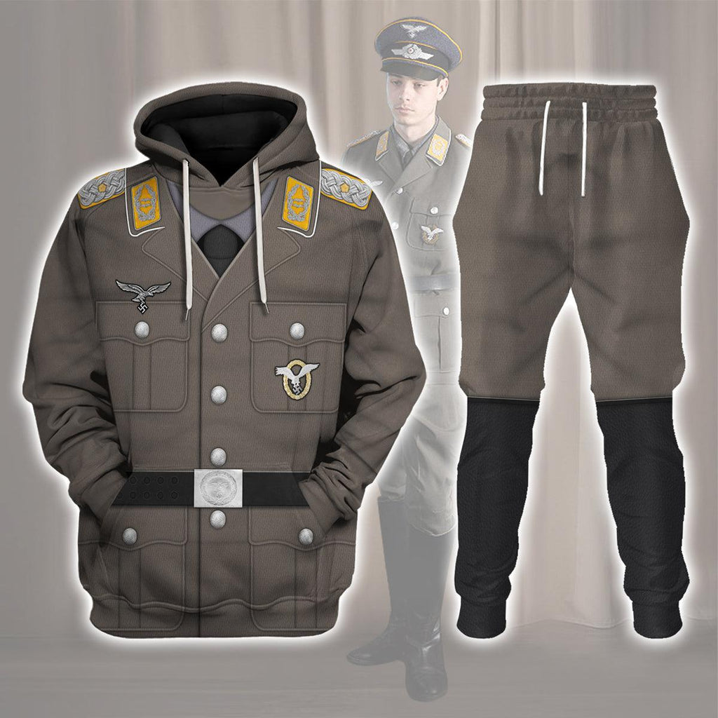 CustomsPig German Air Force (Luftwaffe)-Pilot-Full Dress Costume Hoodie Sweatshirt T-Shirt Tracksuit - CustomsPig.com