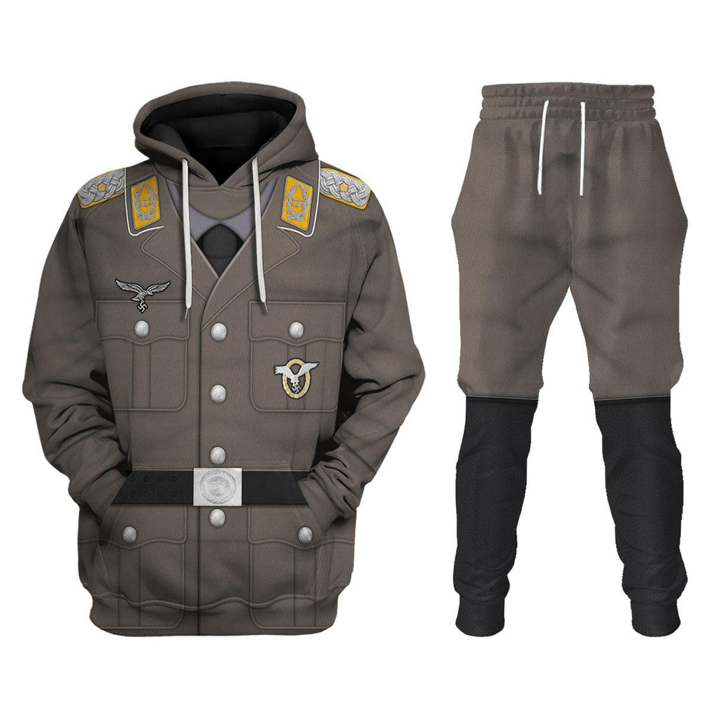 CustomsPig German Air Force (Luftwaffe)-Pilot-Full Dress Costume Hoodie Sweatshirt T-Shirt Tracksuit - CustomsPig.com