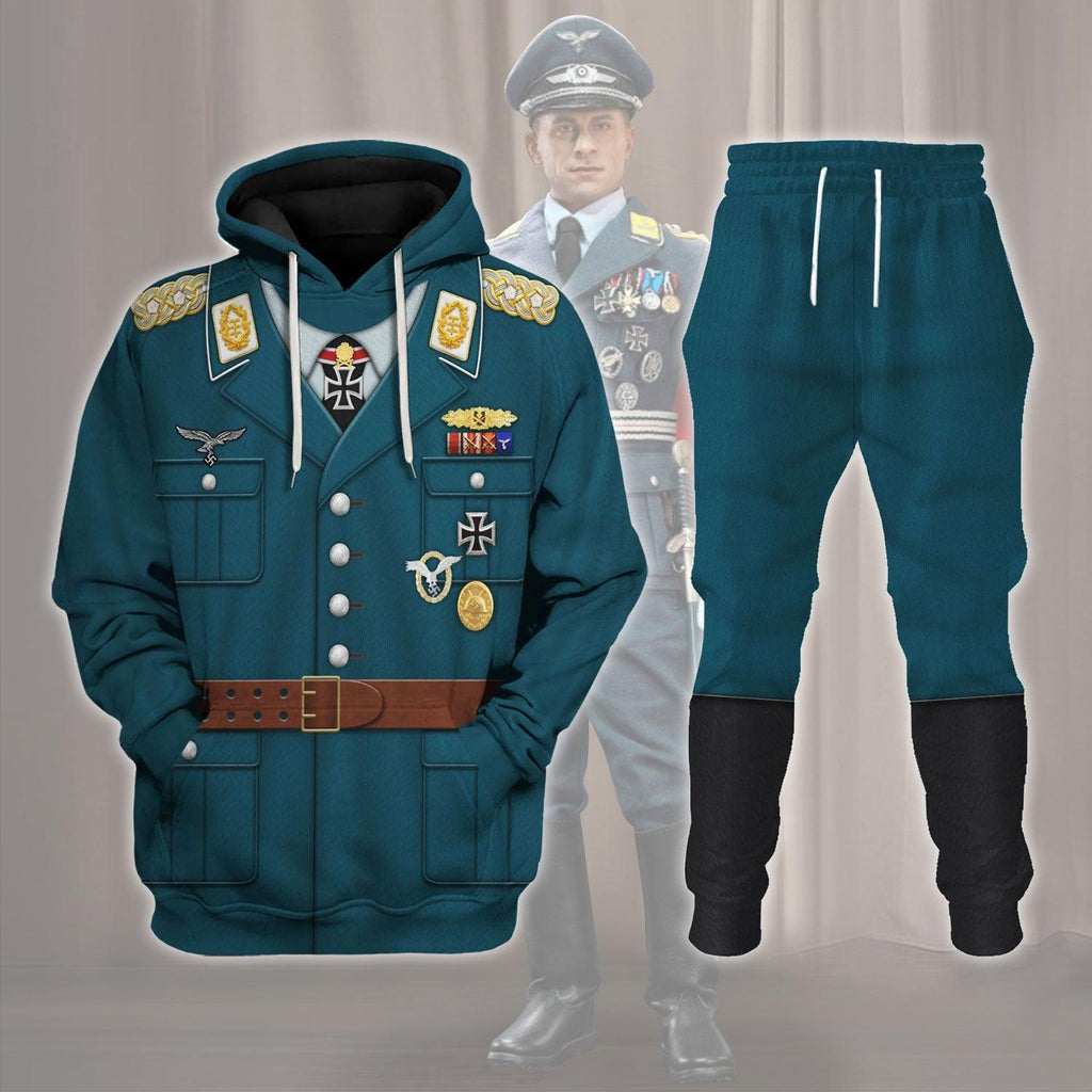  CustomsPig German Aircraft Pilot Werner Molders Costume Hoodie Sweatshirt T-Shirt Tracksuit -  CustomsPig.com