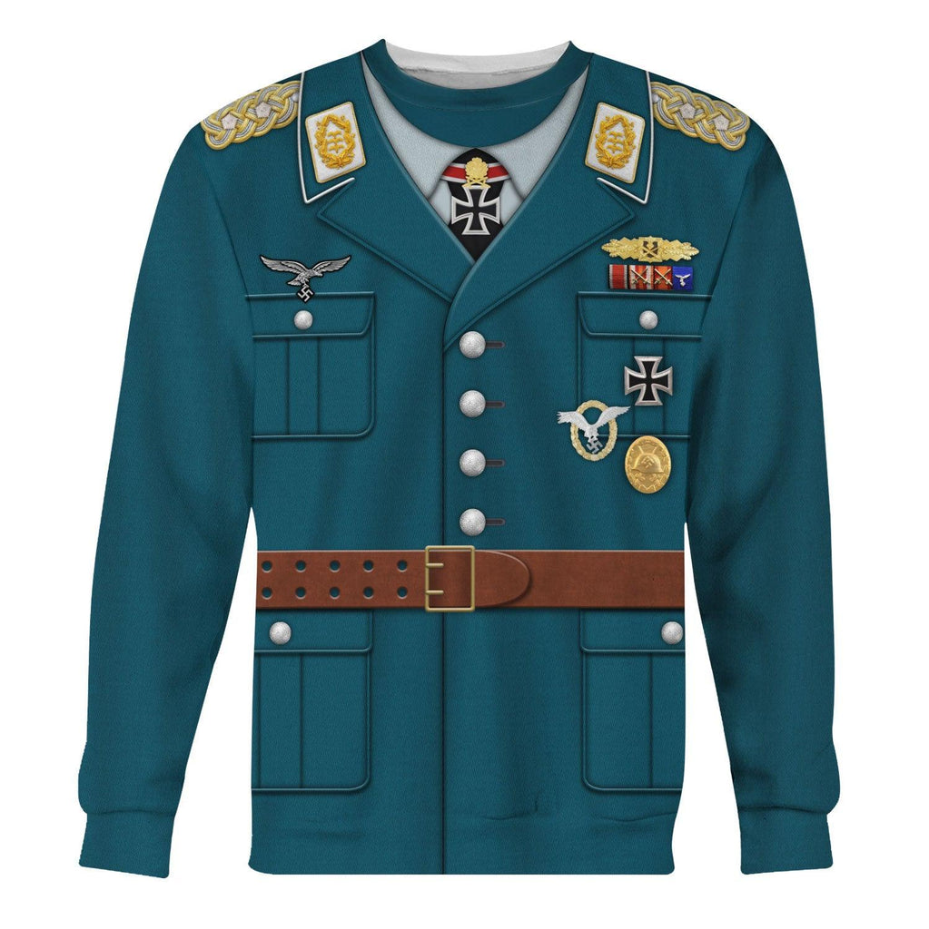  CustomsPig German Aircraft Pilot Werner Molders Costume Hoodie Sweatshirt T-Shirt Tracksuit -  CustomsPig.com