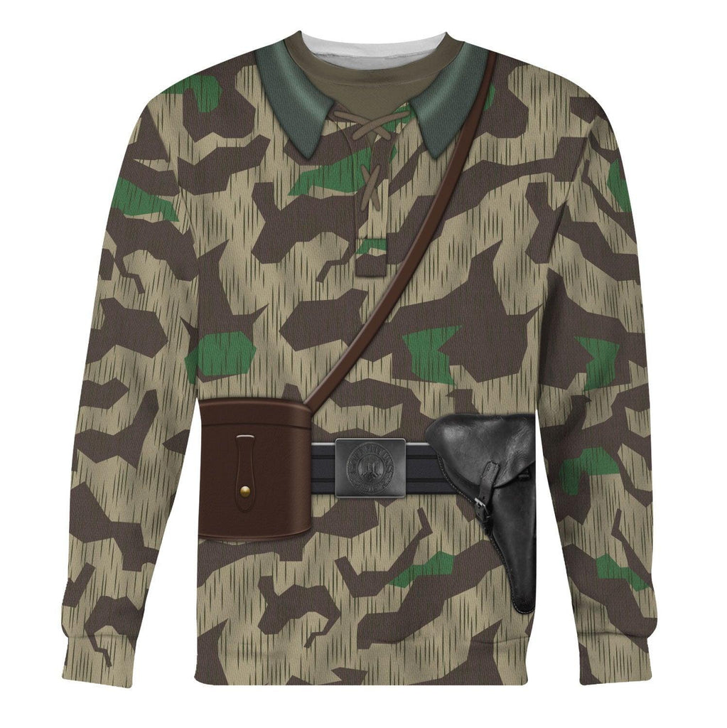  CustomsPig German Army Splinter Camouflage-White Reversible Jacket 1943-1945 Costume Hoodie Sweatshirt T-Shirt Tracksuit -  CustomsPig.com