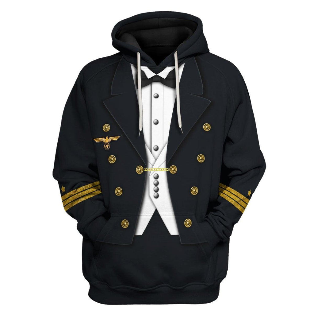  CustomsPig German Kriegsmarine (War Navy) Officer Costume Hoodie Sweatshirt T-Shirt Tracksuit -  CustomsPig.com