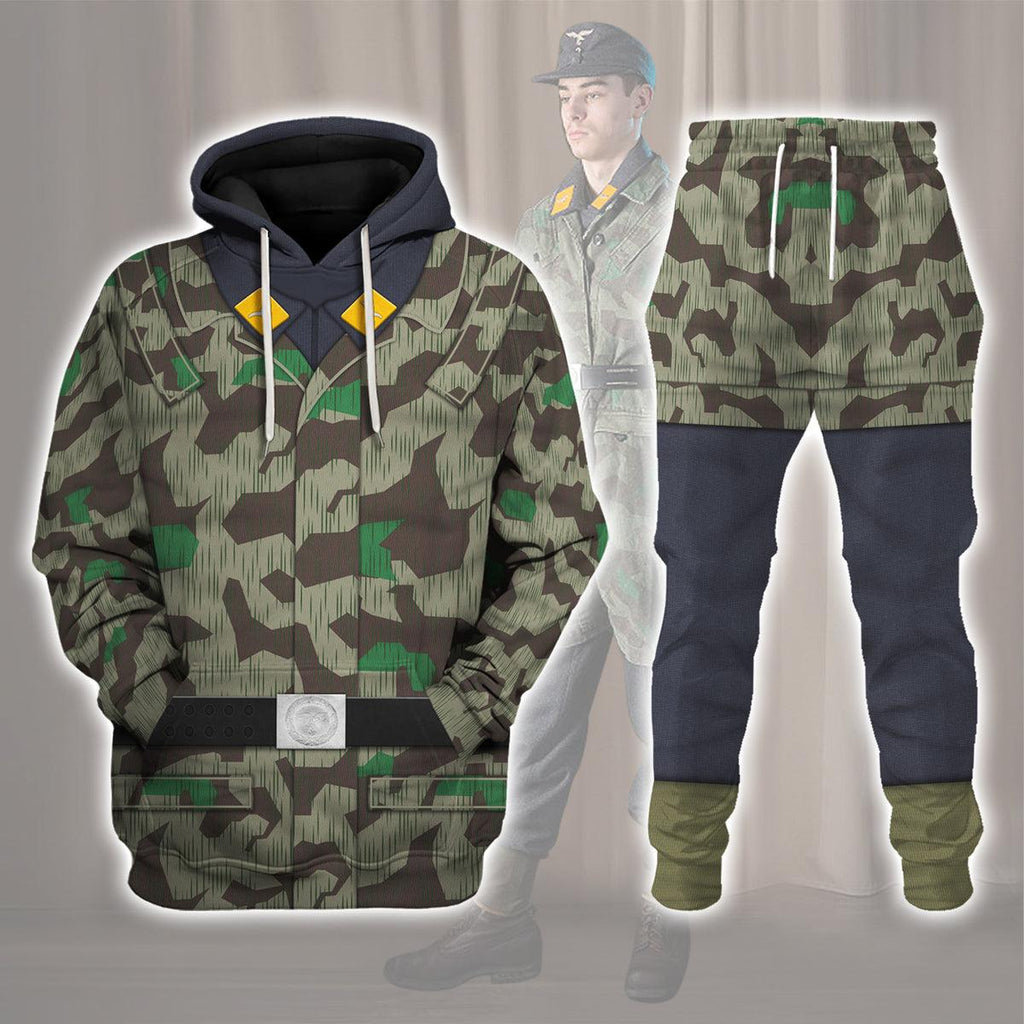 CustomsPig German Parachutist-Splinter Pattern Smock-Basic Uniform Costume Hoodie Sweatshirt T-Shirt Tracksuit - CustomsPig.com