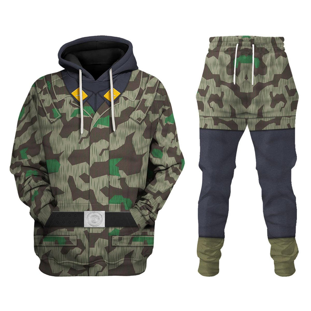 CustomsPig German Parachutist-Splinter Pattern Smock-Basic Uniform Costume Hoodie Sweatshirt T-Shirt Tracksuit - CustomsPig.com