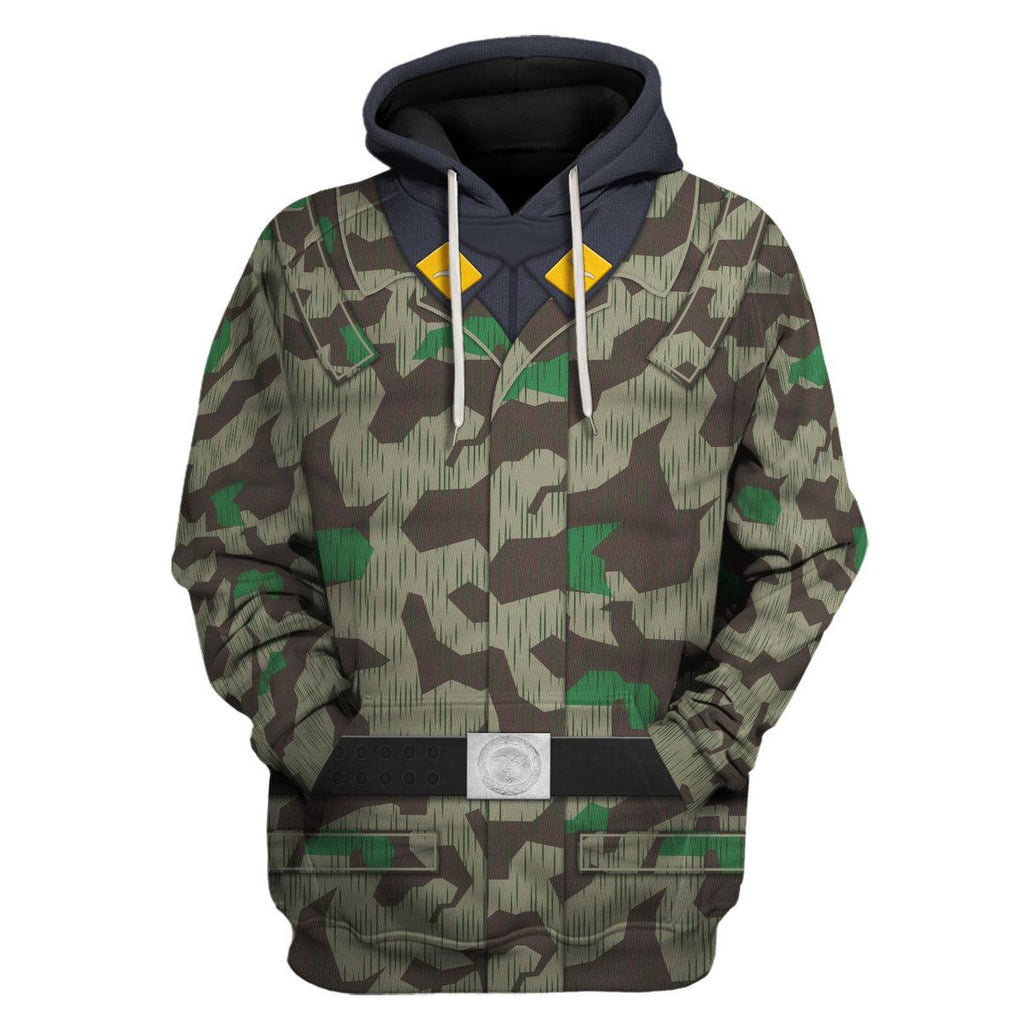 CustomsPig German Parachutist-Splinter Pattern Smock-Basic Uniform Costume Hoodie Sweatshirt T-Shirt Tracksuit - CustomsPig.com