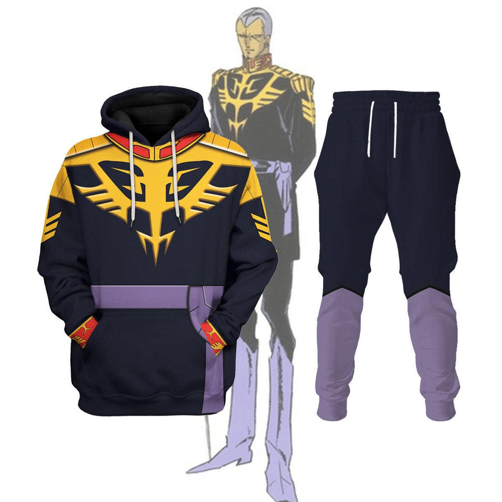 CustomsPig Gihren Zabi Gundam Costume All Over Print Tracksuit Hoodie - CustomsPig