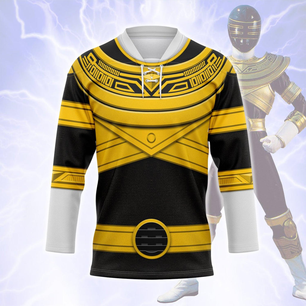  CustomsPig Gold Power Rangers Zeo Hockey Jersey -  CustomsPig.com