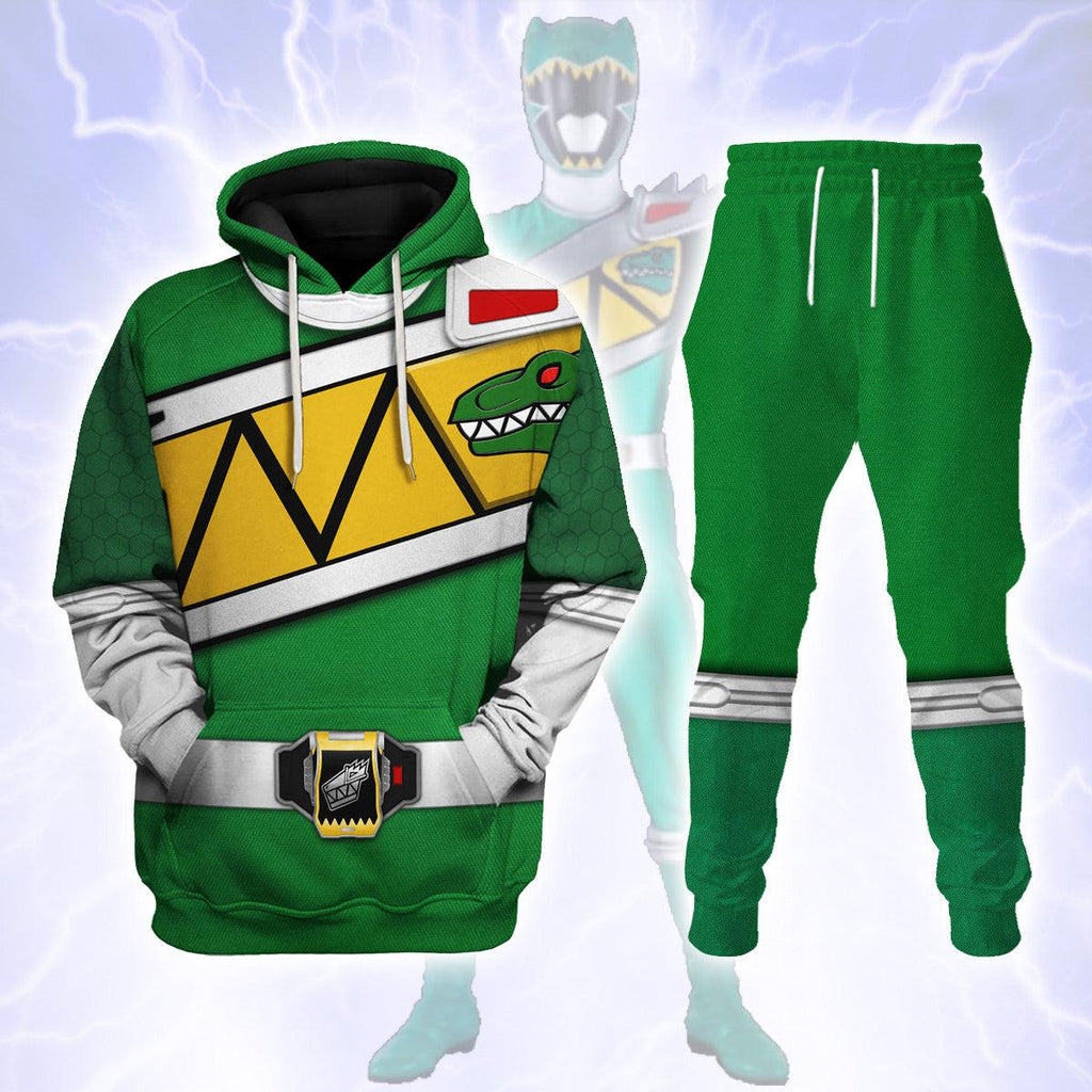  CustomsPig Green Power Rangers Dino Charge Hoodies Sweatshirt T-shirt Hawaiian Tracksuit -  CustomsPig.com