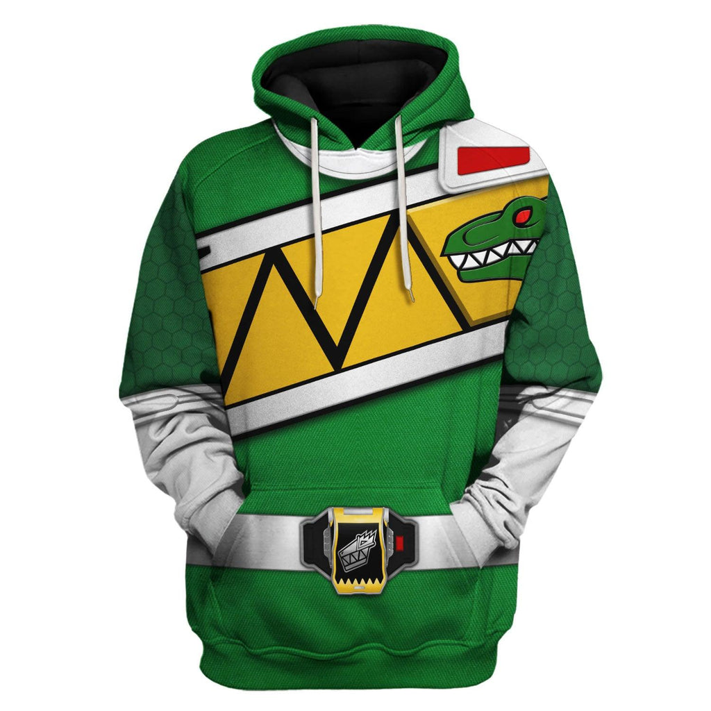  CustomsPig Green Power Rangers Dino Charge Hoodies Sweatshirt T-shirt Hawaiian Tracksuit -  CustomsPig.com