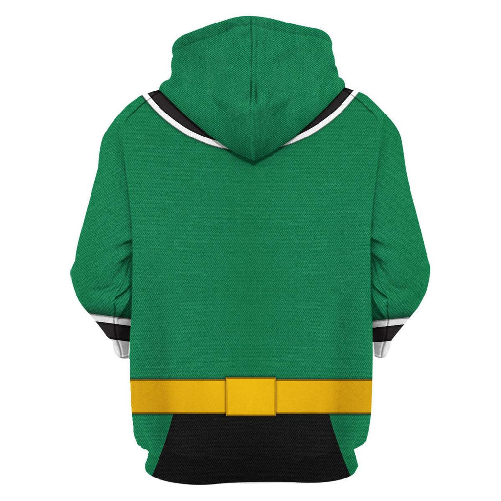 CustomsPig Green Power Rangers Samurai Hoodies Sweatshirt T-shirt Hawaiian Tracksuit - DucG