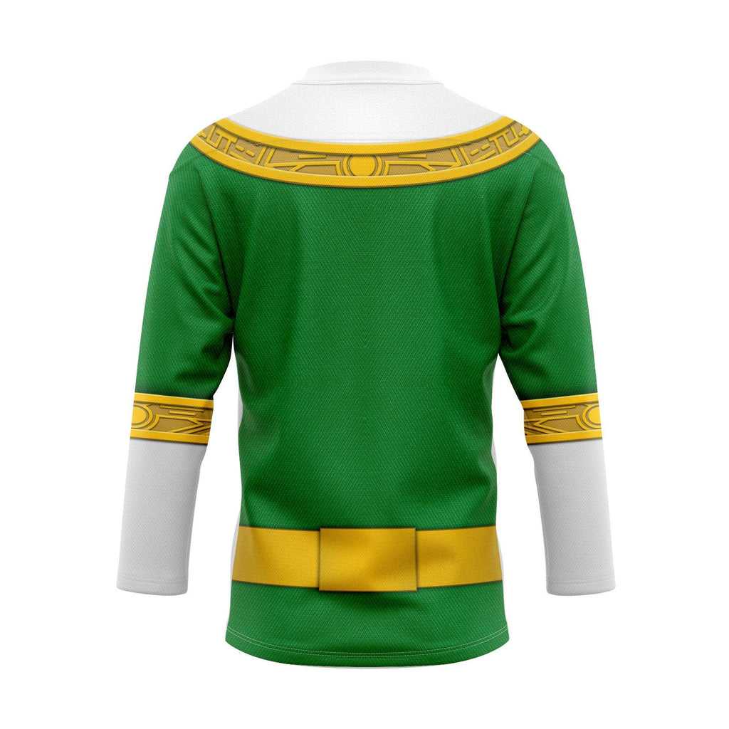  CustomsPig Green Power Rangers Zeo Hockey Jersey -  CustomsPig.com
