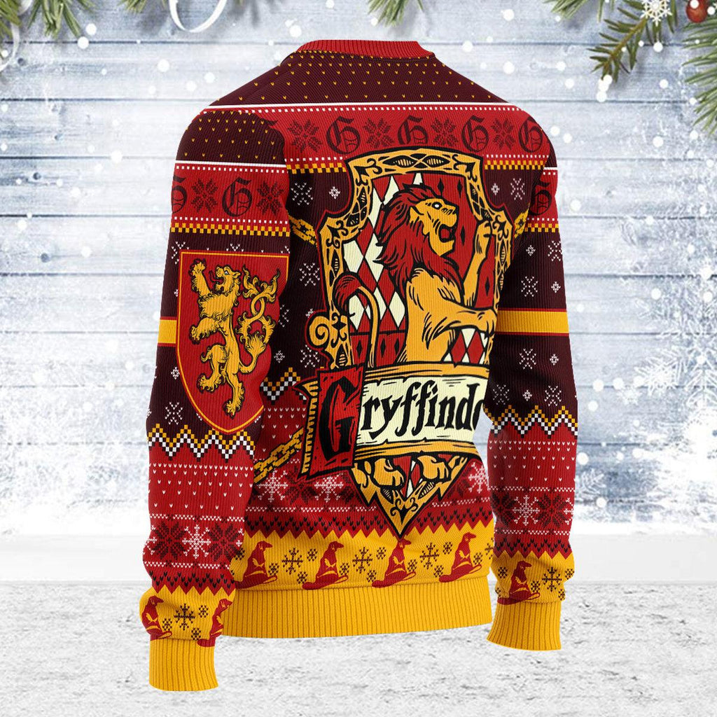 CustomsPig Gryffindor Christmas Sweater - CustomsPig.com