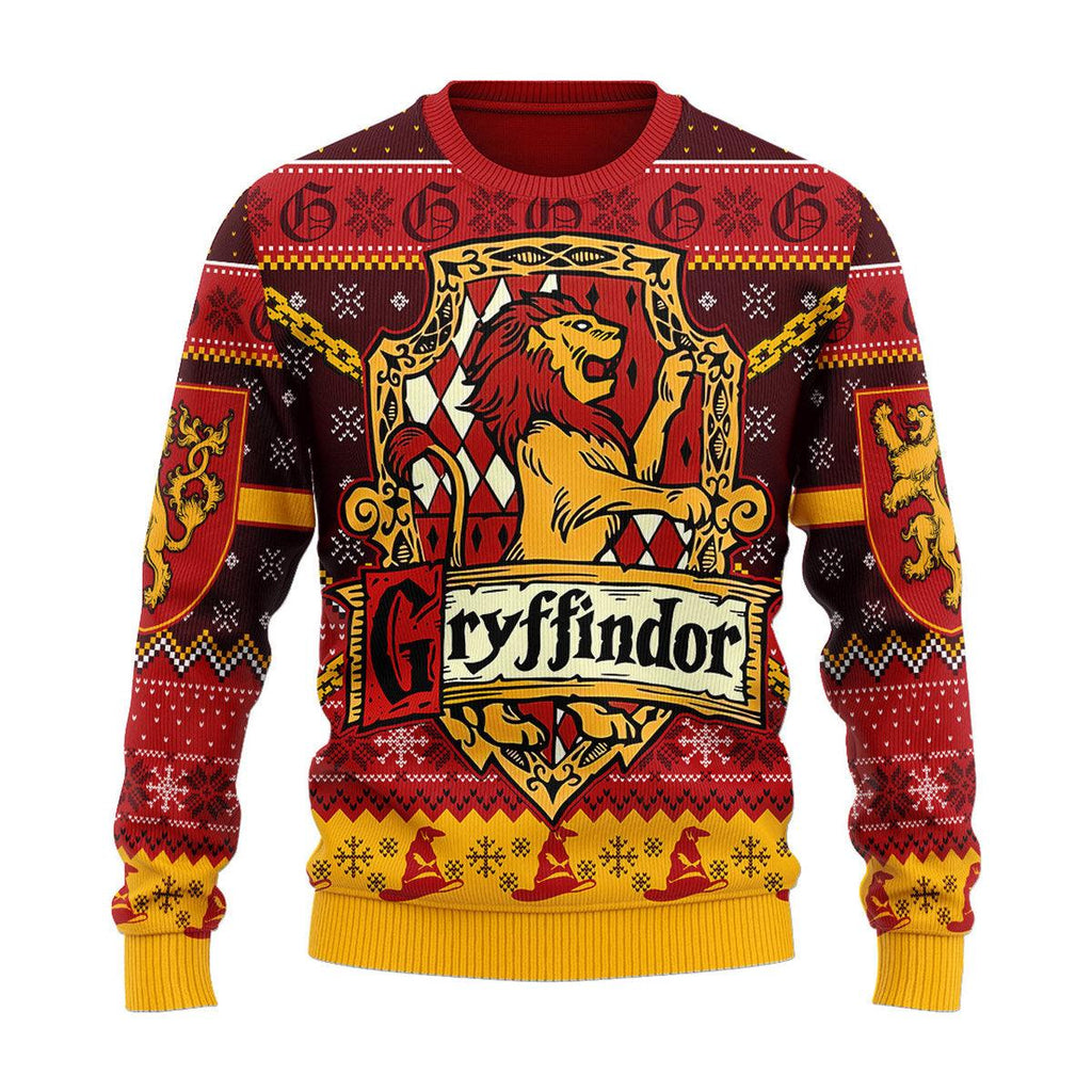 CustomsPig Gryffindor Christmas Sweater - CustomsPig.com