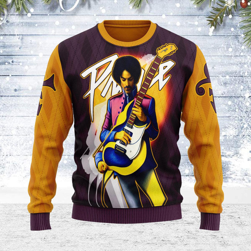 CustomsPig Guitar Artistic Artwork Christmas Ugly Sweater - CustomsPig.com