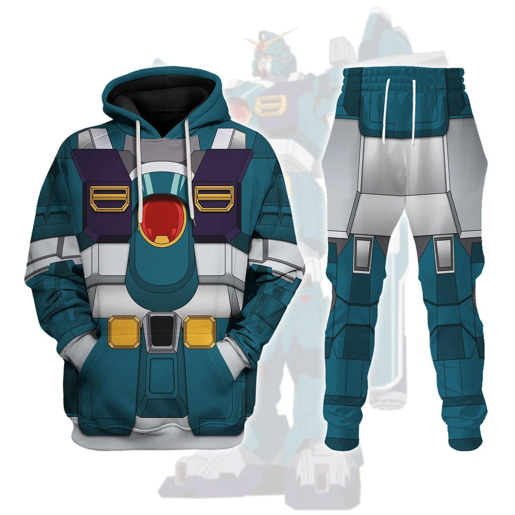 CustomsPig Gundam Leopard After War Gundam X Costume All Over Print Tracksuit Hoodie - CustomsPig