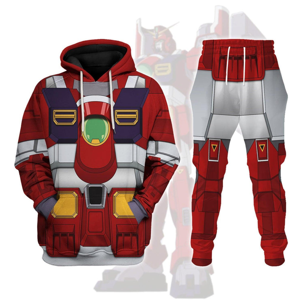 CustomsPig Gundam Leopard Destroy Costume All Over Print Tracksuit Hoodie - CustomsPig