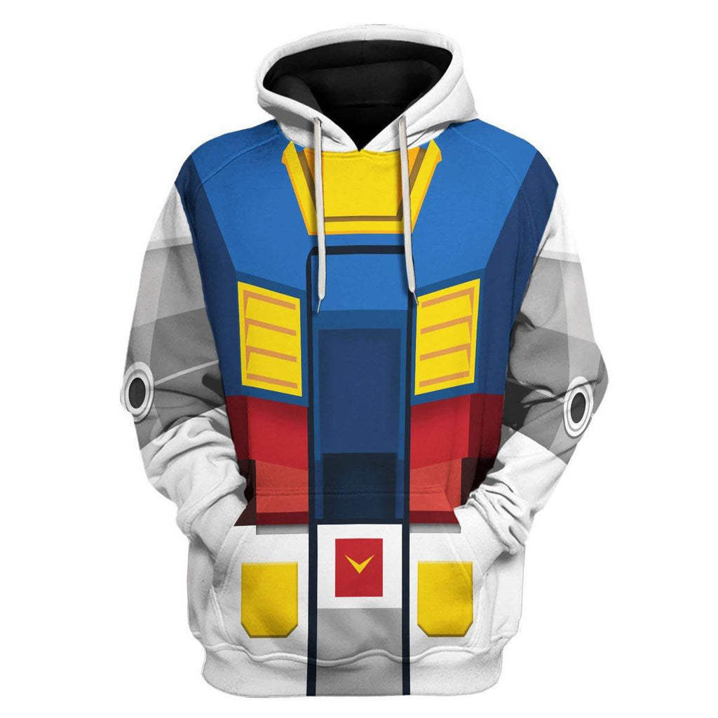 CustomsPig Gundam Robot Costume All Over Print Tracksuit Hoodie - CustomsPig