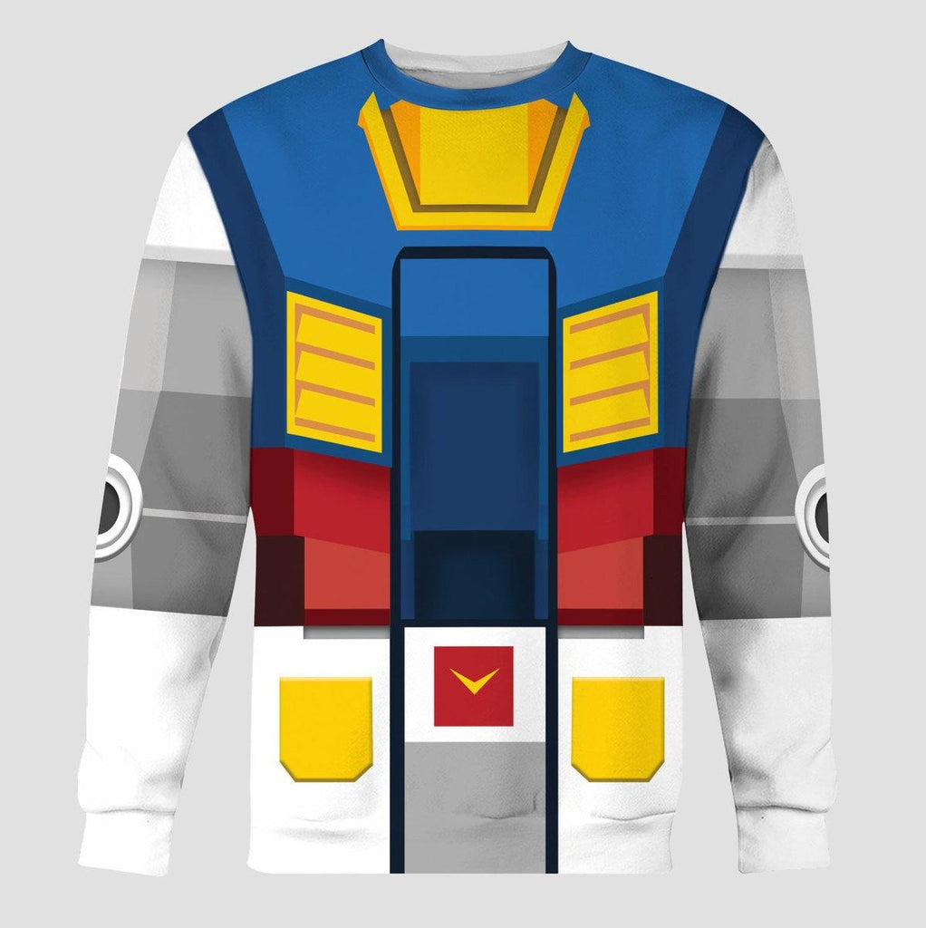 CustomsPig Gundam Robot Costume All Over Print Tracksuit Hoodie - CustomsPig