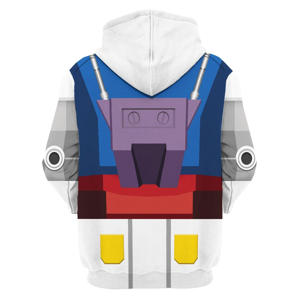 CustomsPig Gundam Robot Costume All Over Print Tracksuit Hoodie - CustomsPig