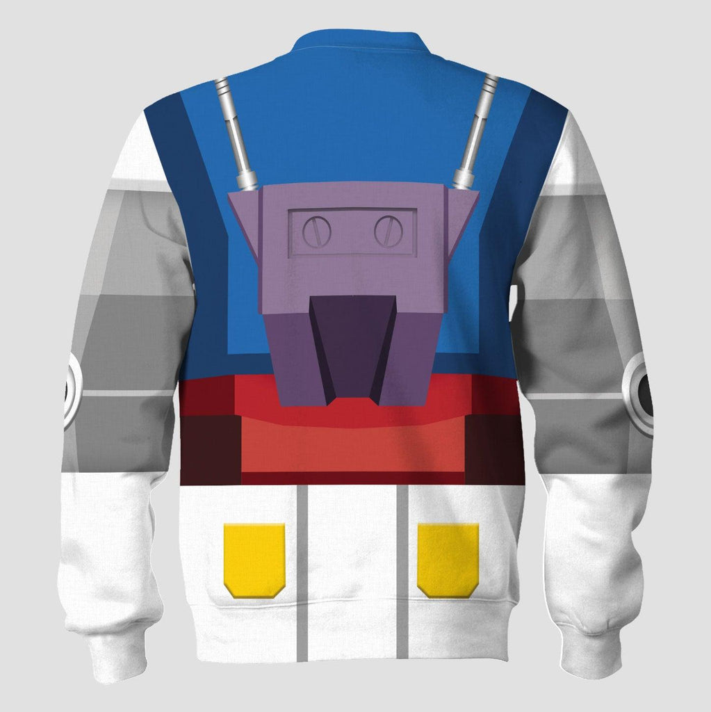 CustomsPig Gundam Robot Costume All Over Print Tracksuit Hoodie - CustomsPig