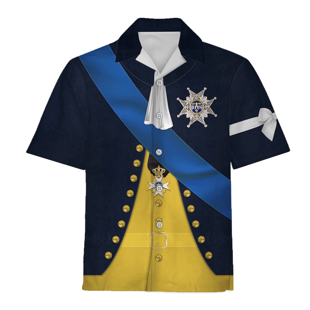  CustomsPig Gustav III Monarch of Sweden Costume Hoodie Sweatshirt T-Shirt Tracksuit -  CustomsPig.com