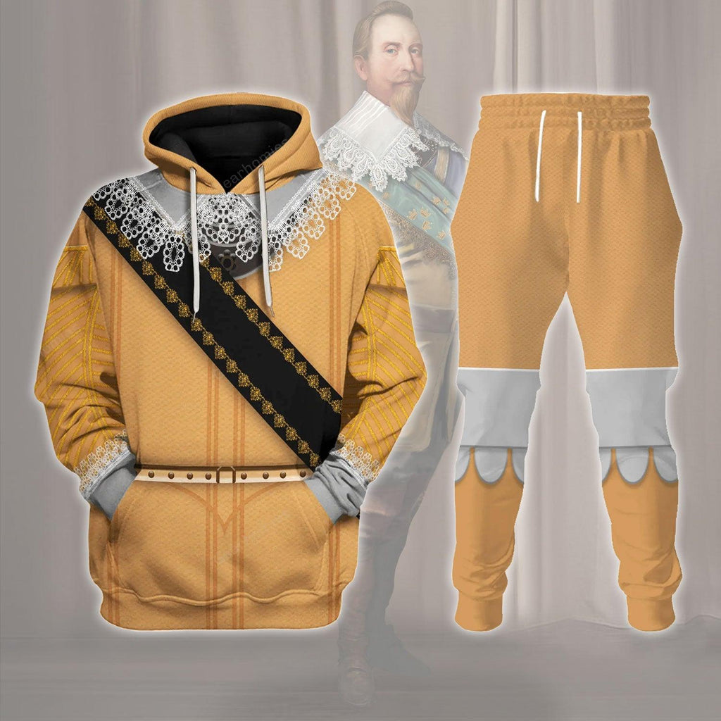  CustomsPig Gustavus Adolphus of Sweden Costume Hoodie Sweatshirt T-Shirt Tracksuit -  CustomsPig.com