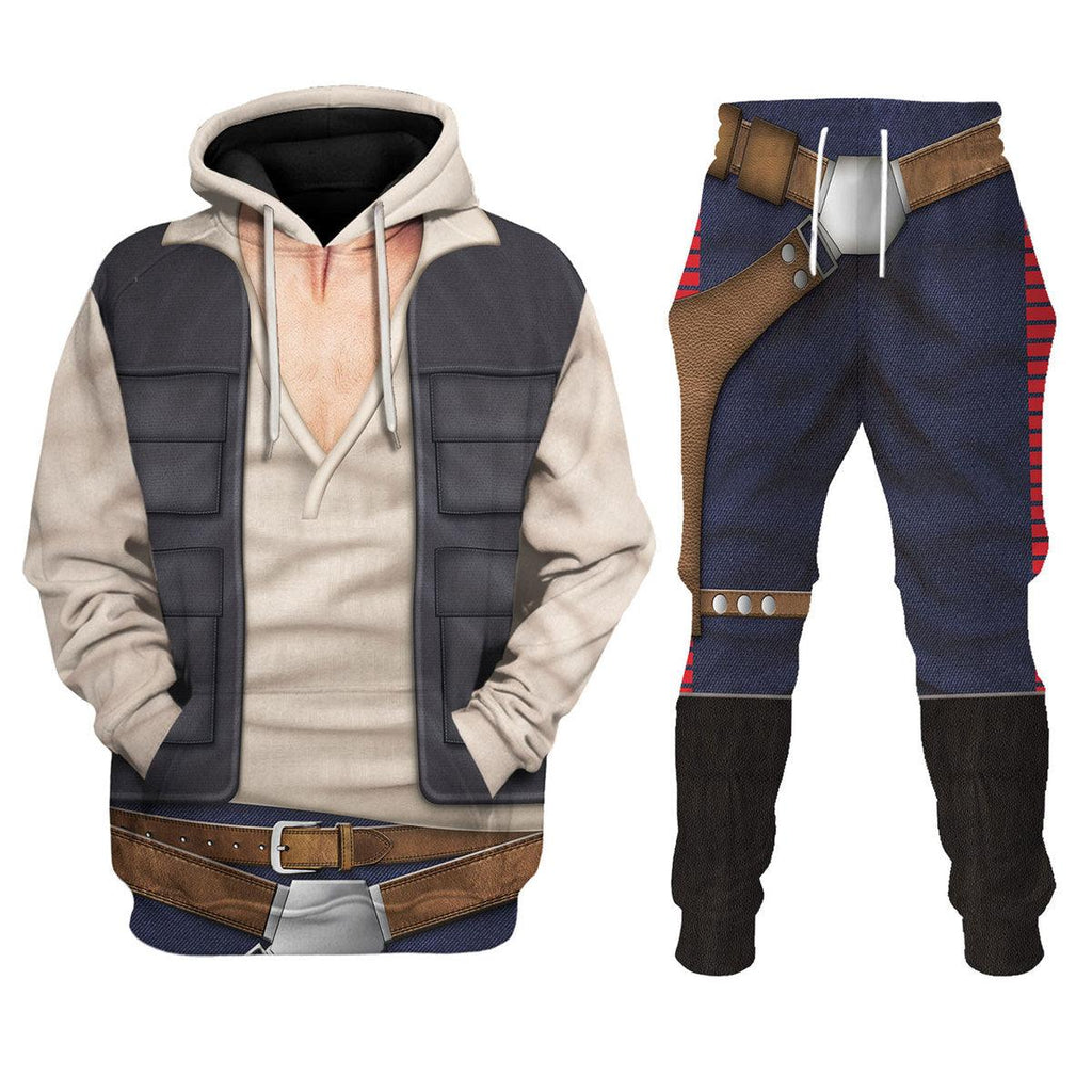 CustomsPig Han Solo Costume Hoodie Sweatshirt T-Shirt Sweatpants - CustomsPig.com