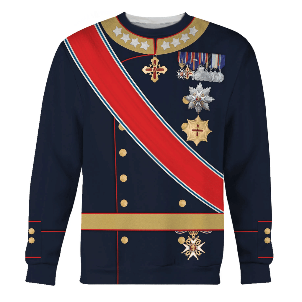  CustomsPig Harald V of Norway King of Norway Costume Hoodie Sweatshirt T-Shirt Tracksuit -  CustomsPig.com