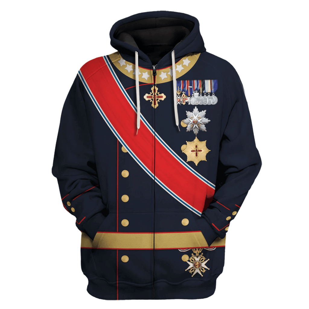  CustomsPig Harald V of Norway King of Norway Costume Hoodie Sweatshirt T-Shirt Tracksuit -  CustomsPig.com