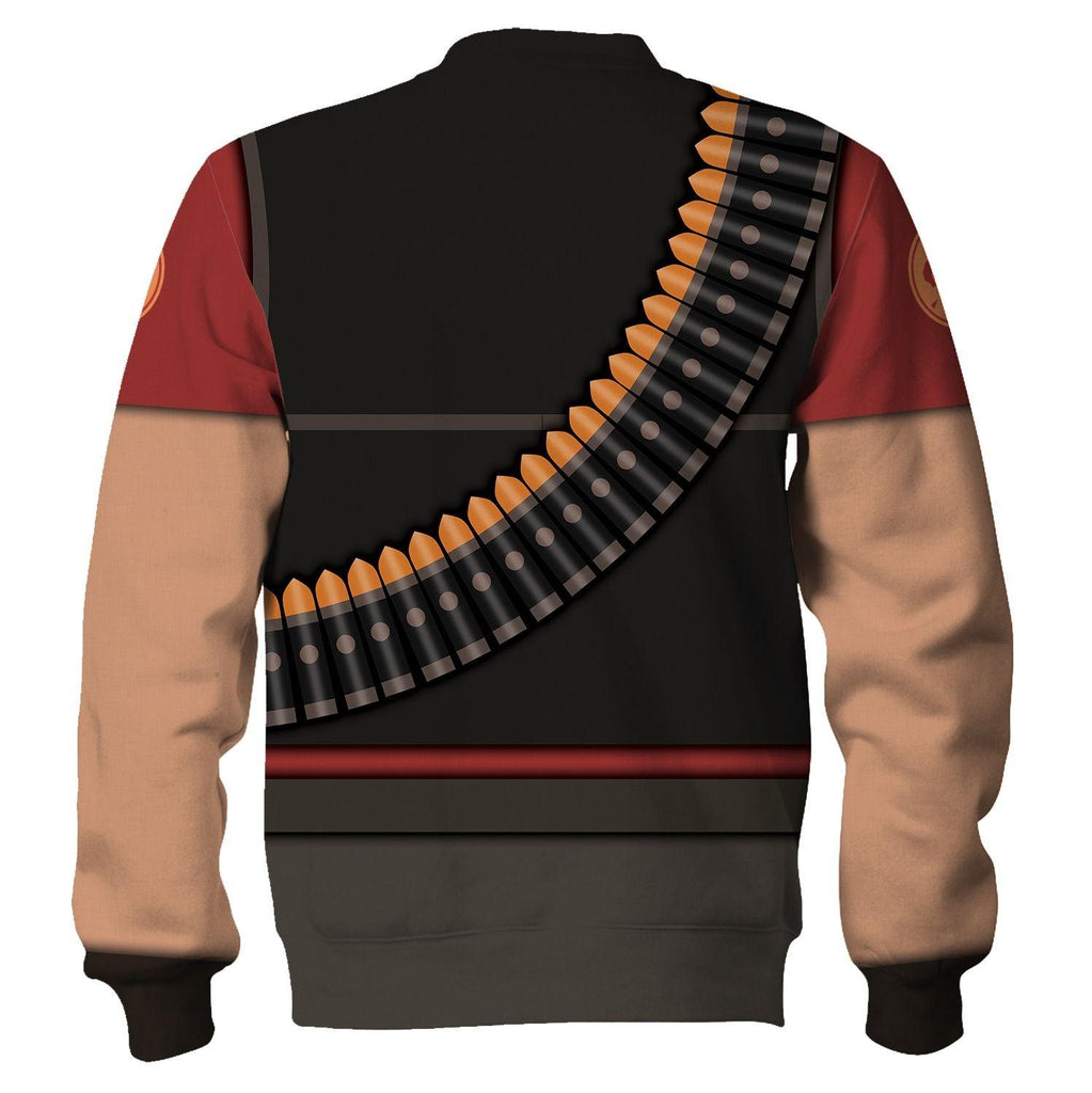 CustomsPig Heavy TF2 Costume Hoodie Sweatshirt T-Shirt Tracksuit - CustomsPig