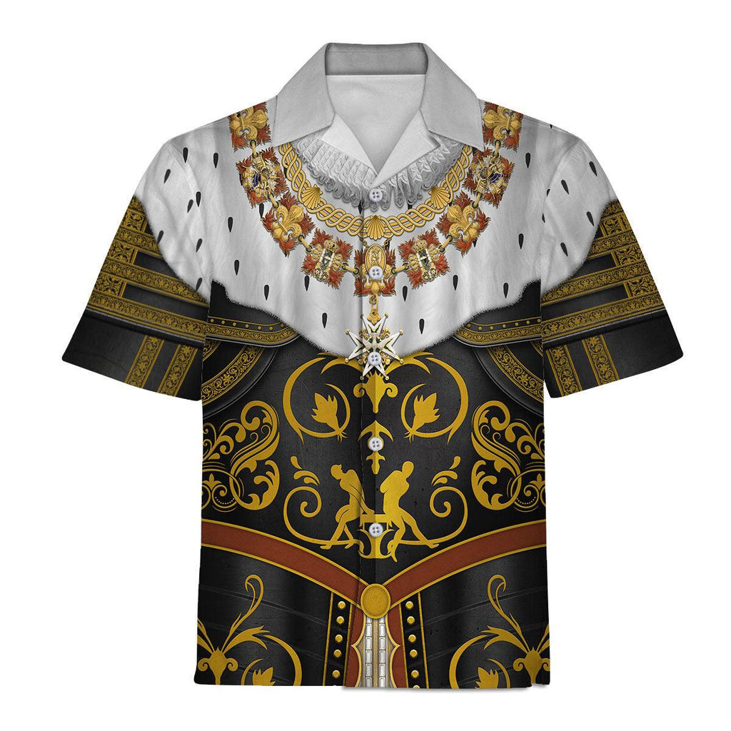 CustomsPig Henry IV De Bourbon Coronation Robes Costume All Over Print Hoodie Sweatshirt T-Shirt Tracksuit - CustomsPig.com